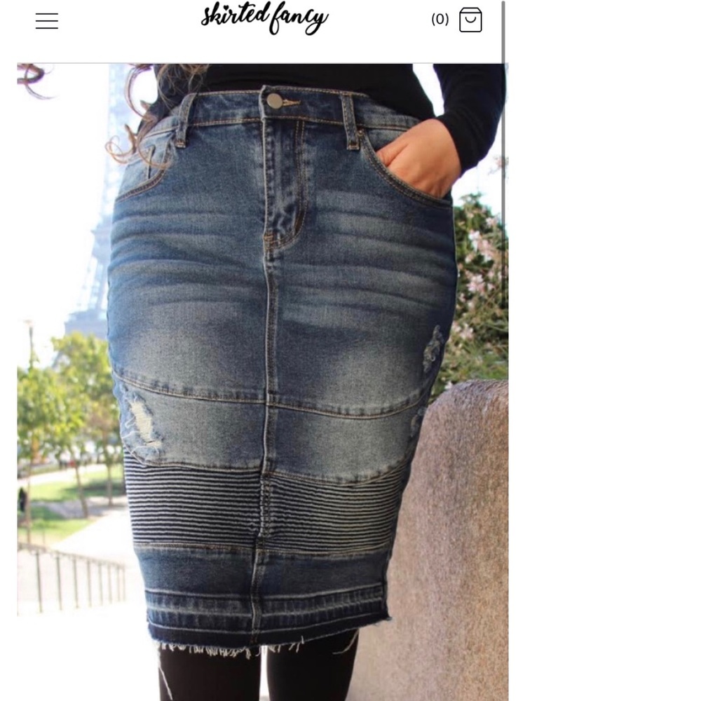 Medium Skirted Fancy Moto Skirt